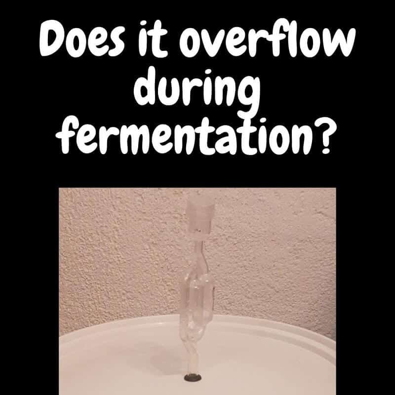 airlock that overflows during fermentation